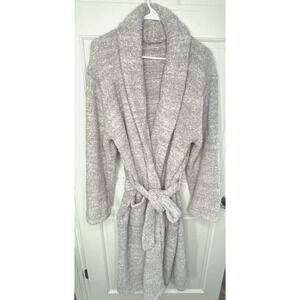 Barefoot Dreams CozyChic Unisex Long Wrap Robe Sz 2 Comfort Warm Soft